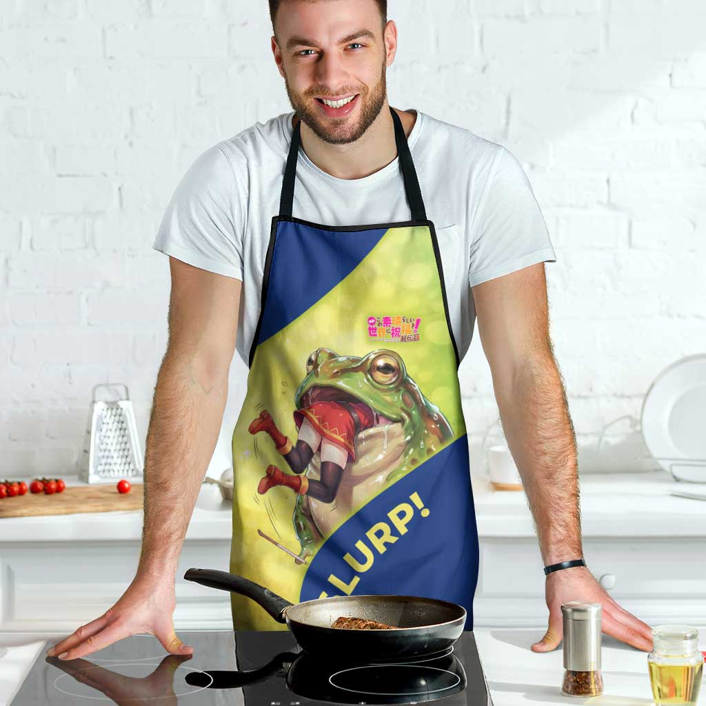 Giant Toad Encounter Apron Comedic Fantasy Creature Art Style