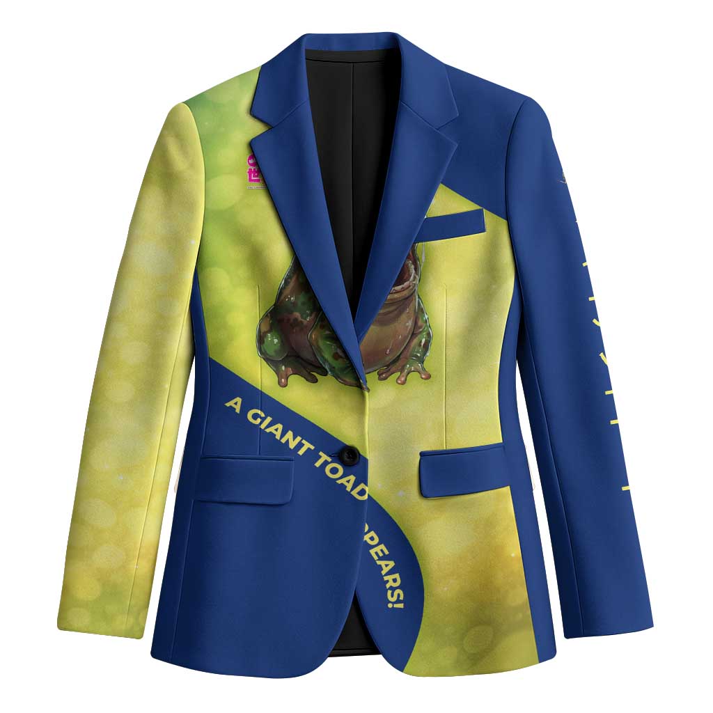 Giant Toad Encounter Blazer Comedic Fantasy Creature Art Style