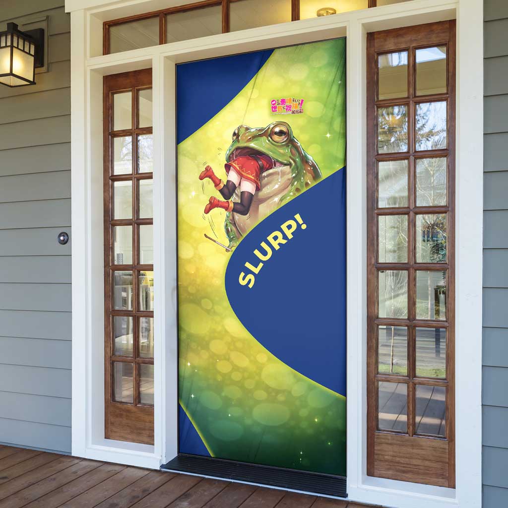 Giant Toad Encounter Door Cover Comedic Fantasy Creature Art Style