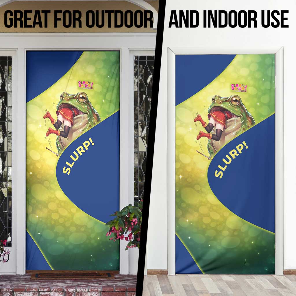 Giant Toad Encounter Door Cover Comedic Fantasy Creature Art Style