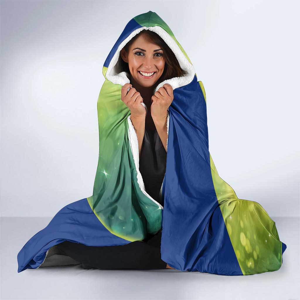 Giant Toad Encounter Hooded Blanket Comedic Fantasy Creature Art Style