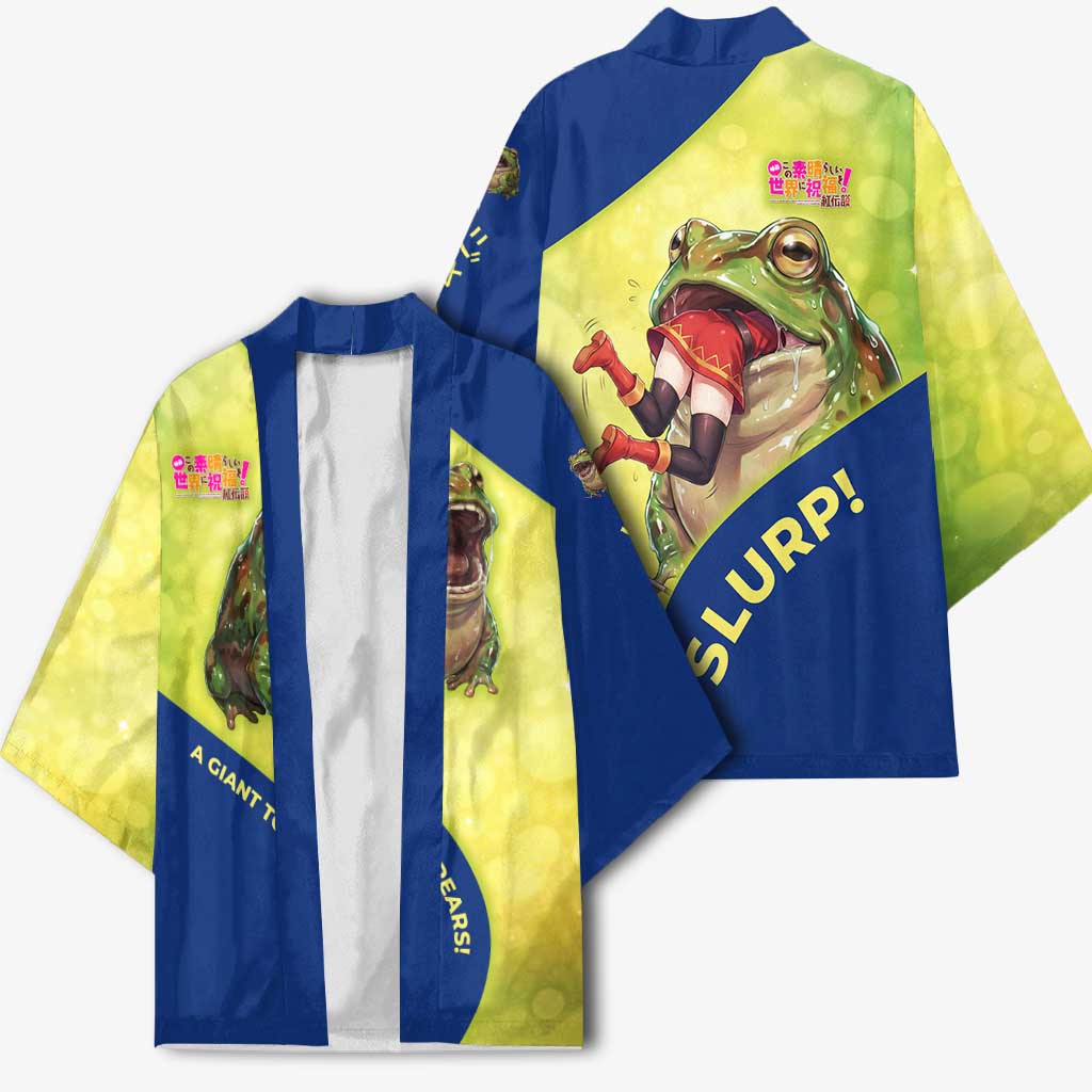 Giant Toad Encounter Kimono Comedic Fantasy Creature Art Style