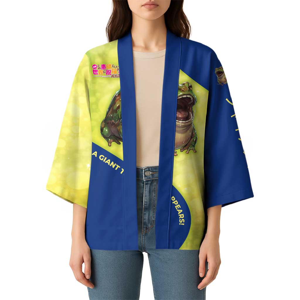 Giant Toad Encounter Kimono Comedic Fantasy Creature Art Style
