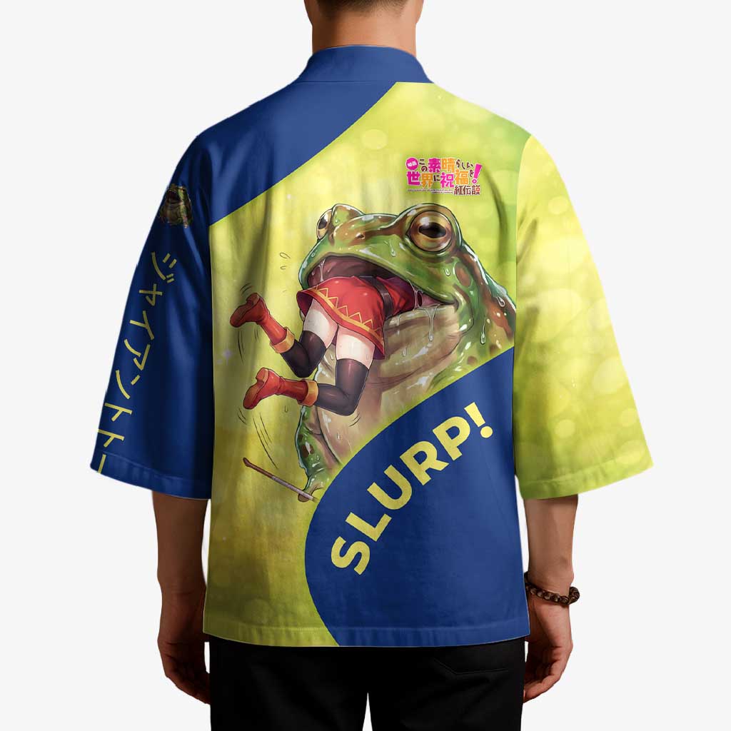 Giant Toad Encounter Kimono Comedic Fantasy Creature Art Style