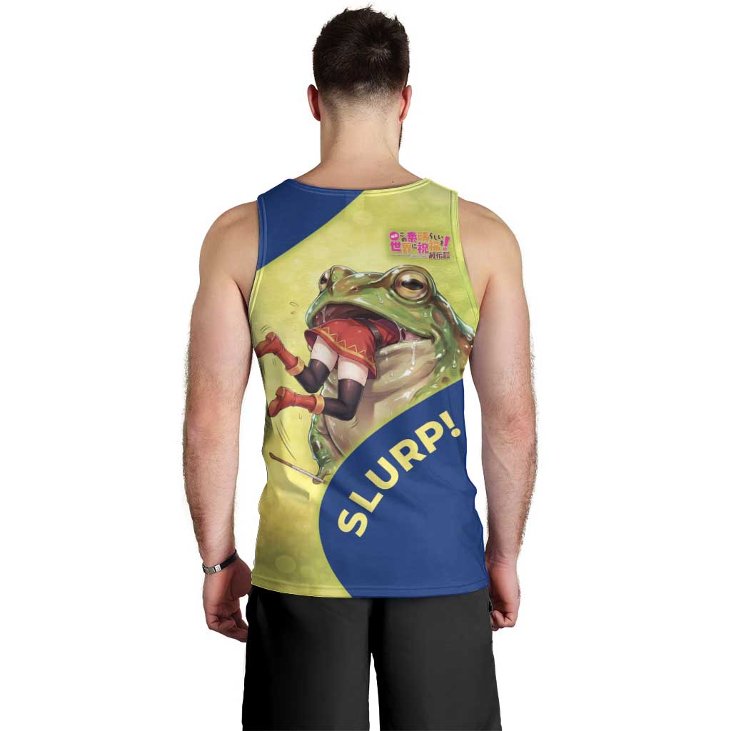 Giant Toad Encounter Men Tank Top Comedic Fantasy Creature Art Style