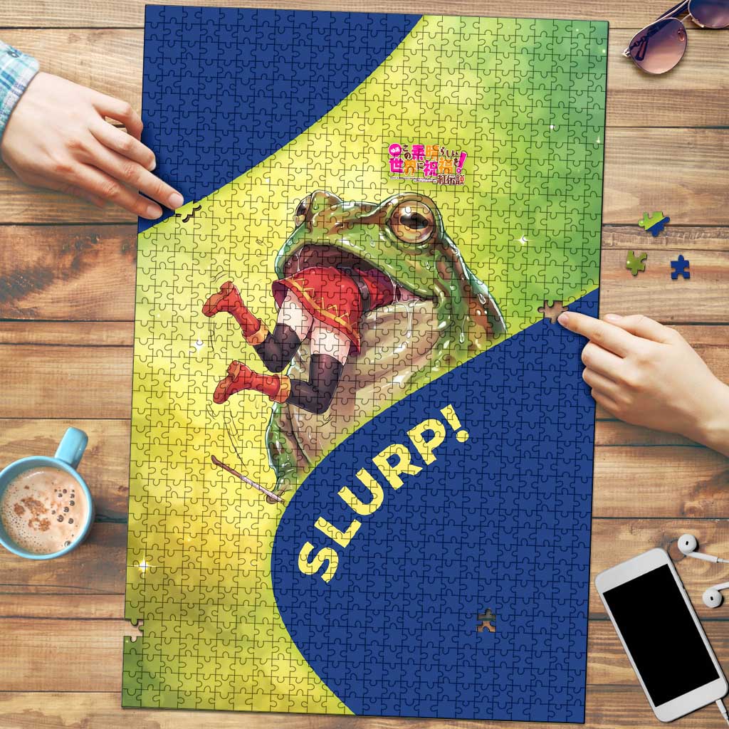 Giant Toad Encounter Puzzle Comedic Fantasy Creature Art Style
