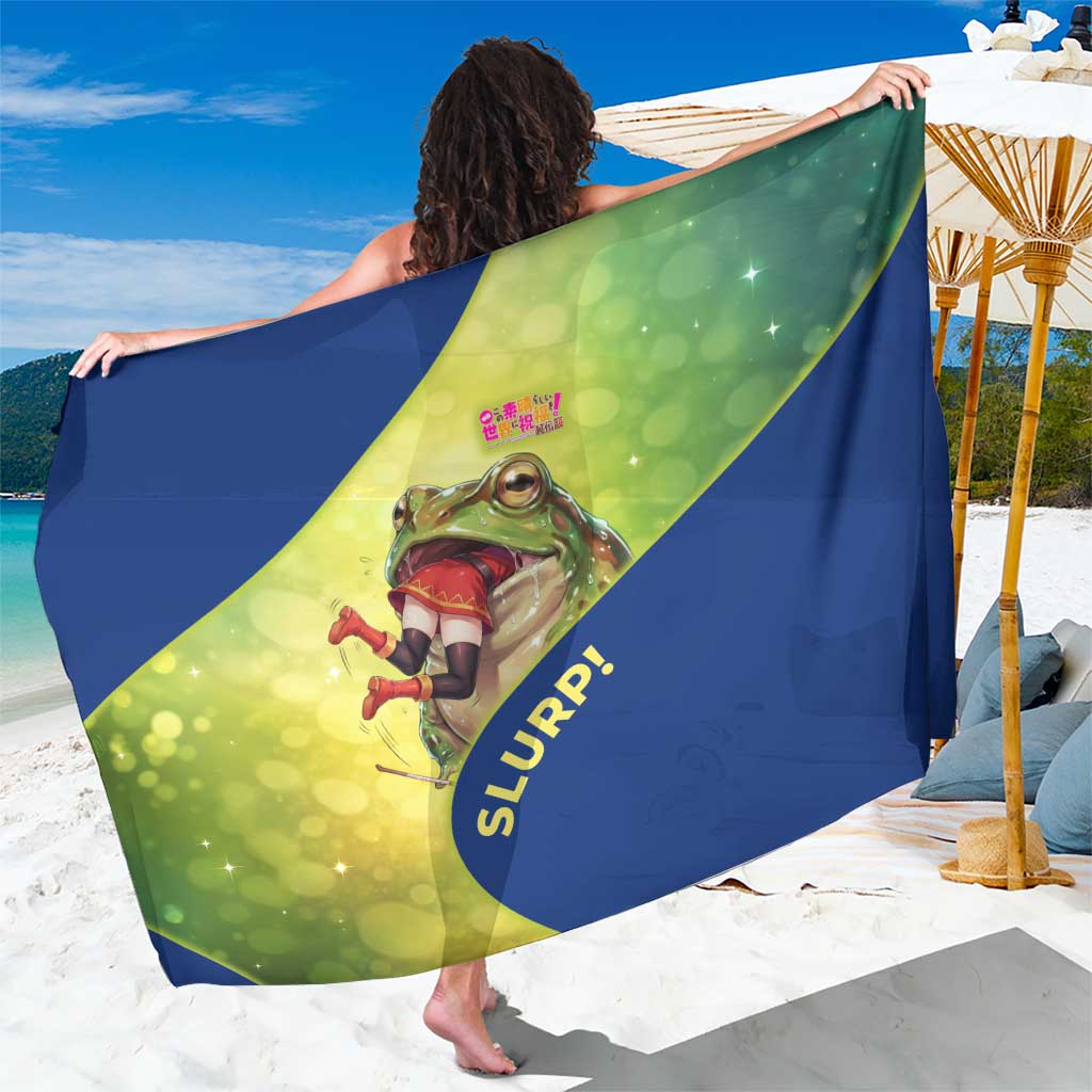 Giant Toad Encounter Sarong Comedic Fantasy Creature Art Style