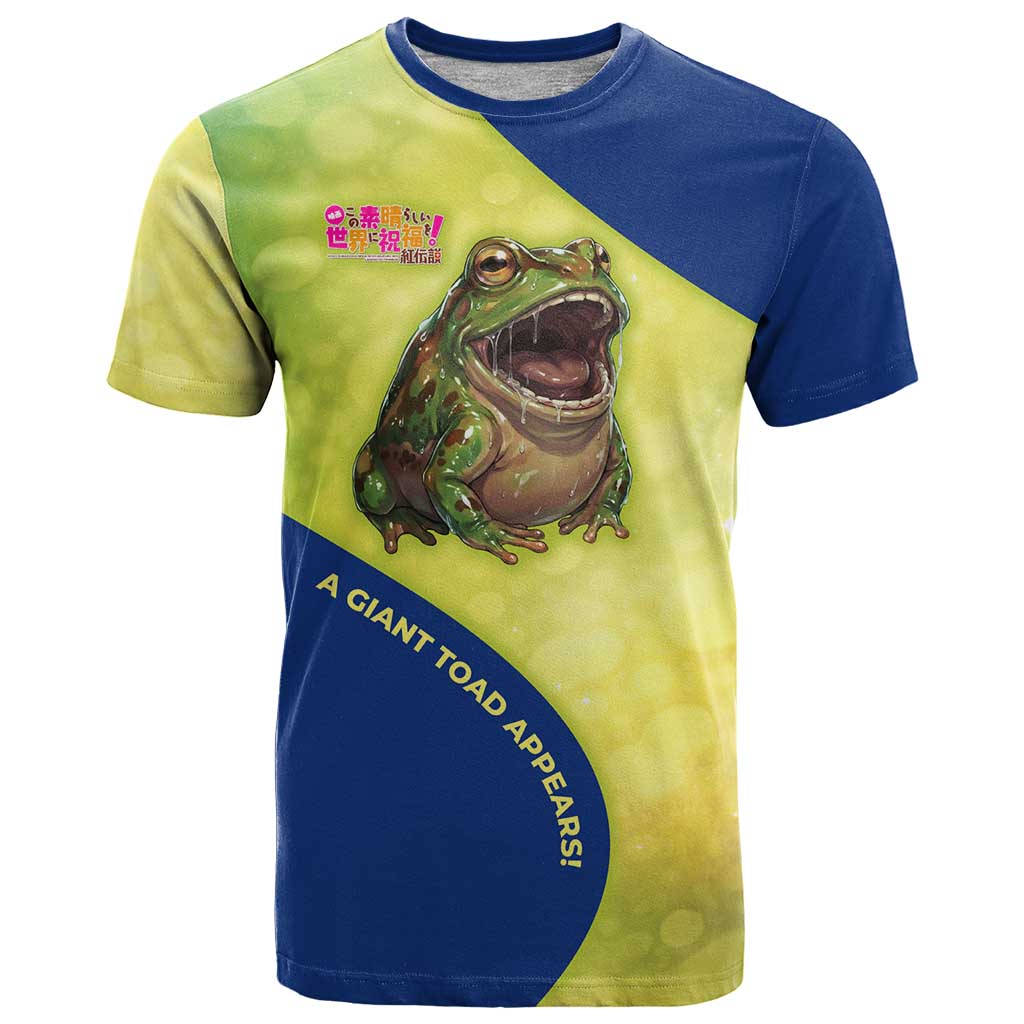 Giant Toad Encounter T Shirt Comedic Fantasy Creature Art Style