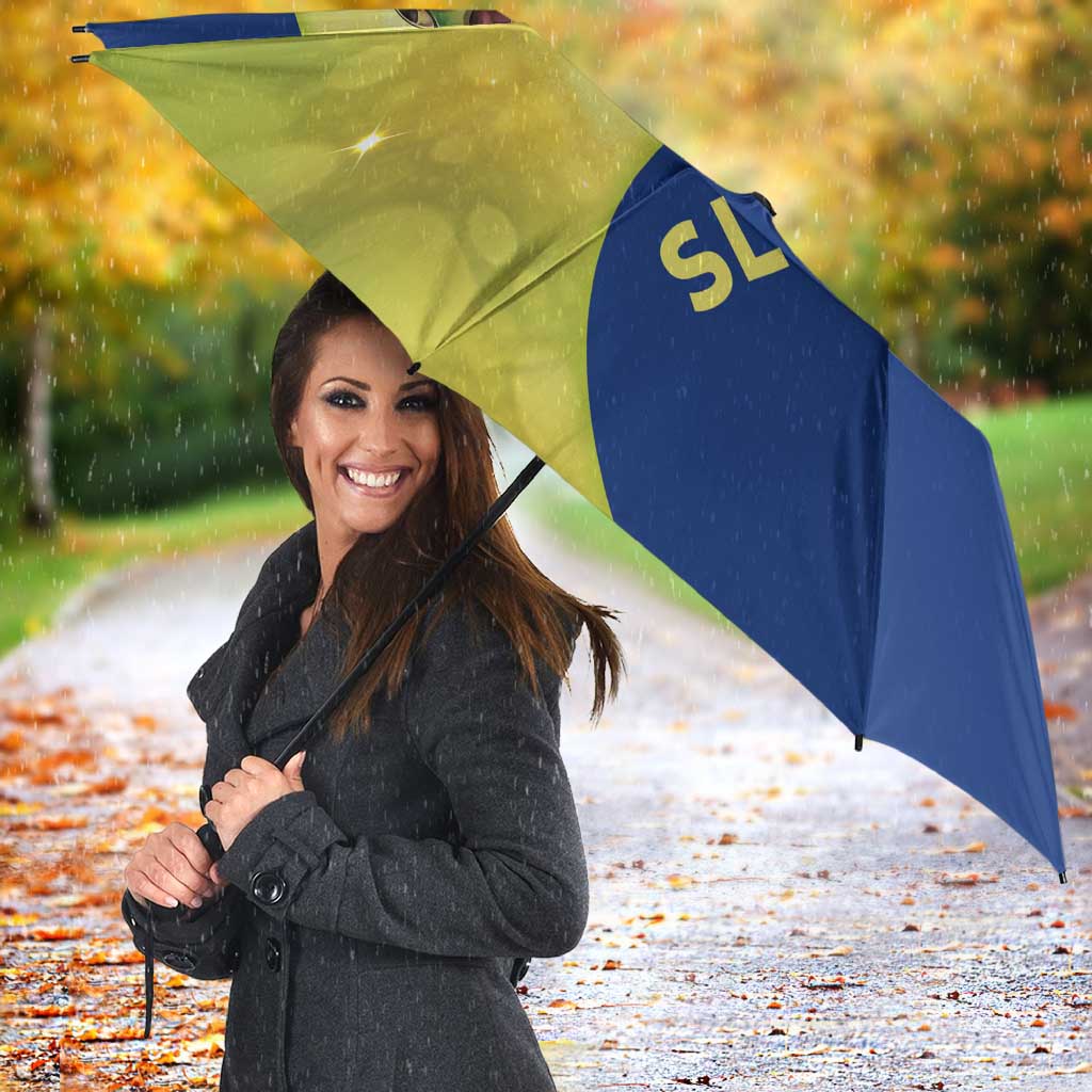 Giant Toad Encounter Umbrella Comedic Fantasy Creature Art Style