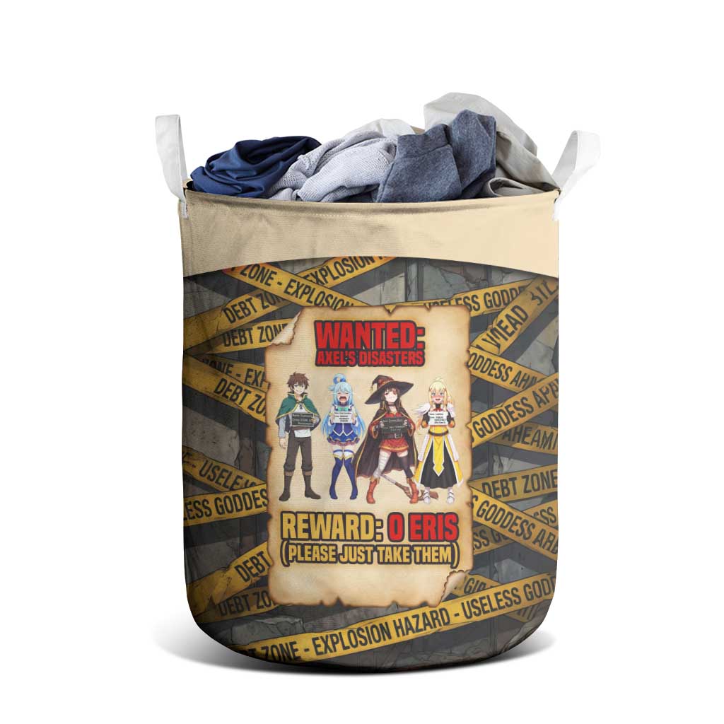 Axel’s Disasters Case File Laundry Basket Comic Poster Parody Style