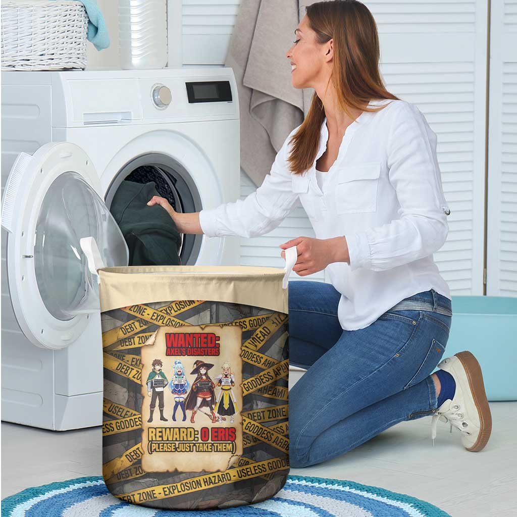 Axel’s Disasters Case File Laundry Basket Comic Poster Parody Style