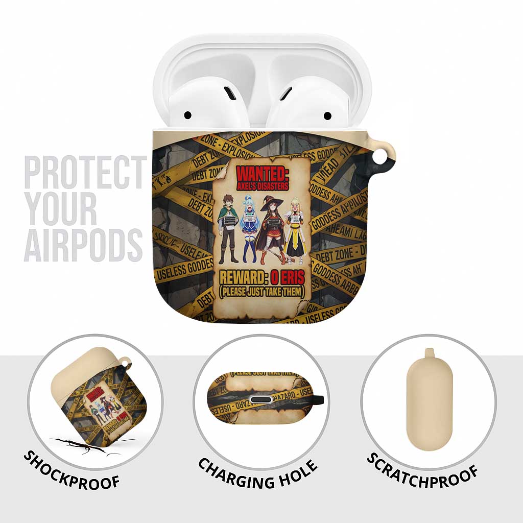 Axel’s Disasters Case File AirPods Case Comic Poster Parody Style