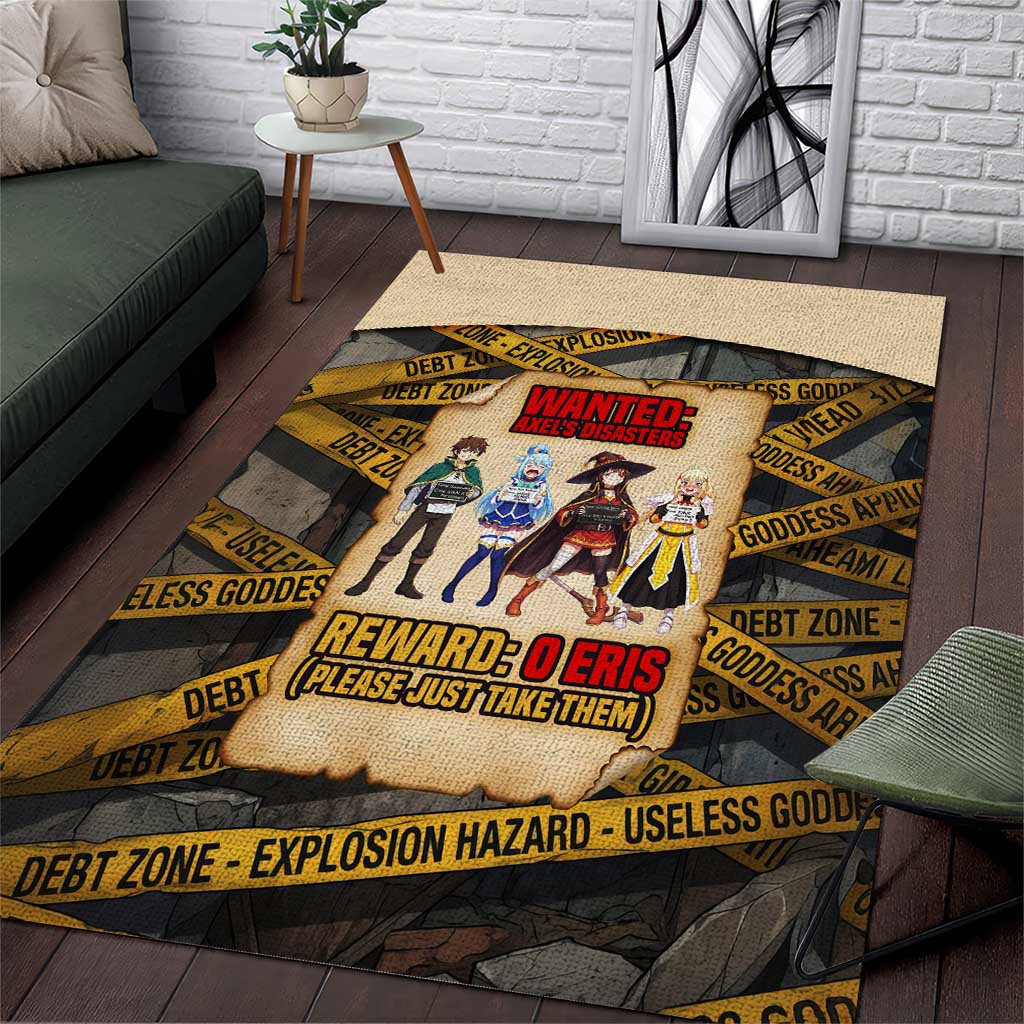 Axel’s Disasters Case File Area Rug Comic Poster Parody Style
