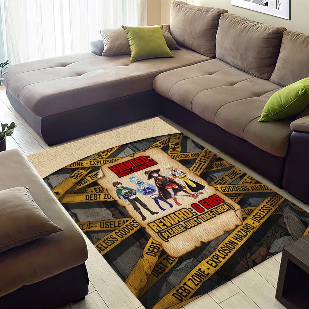 Axel’s Disasters Case File Area Rug Comic Poster Parody Style