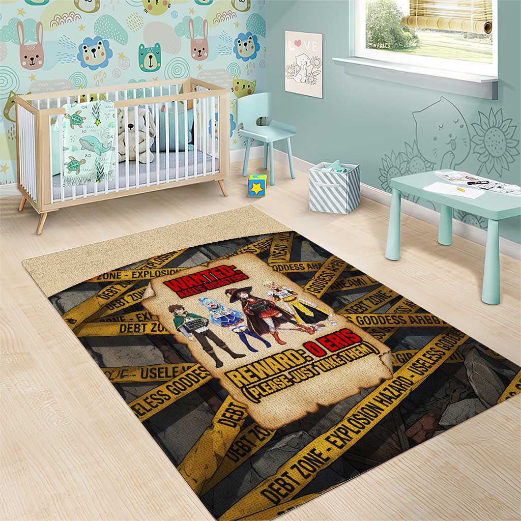 Axel’s Disasters Case File Area Rug Comic Poster Parody Style
