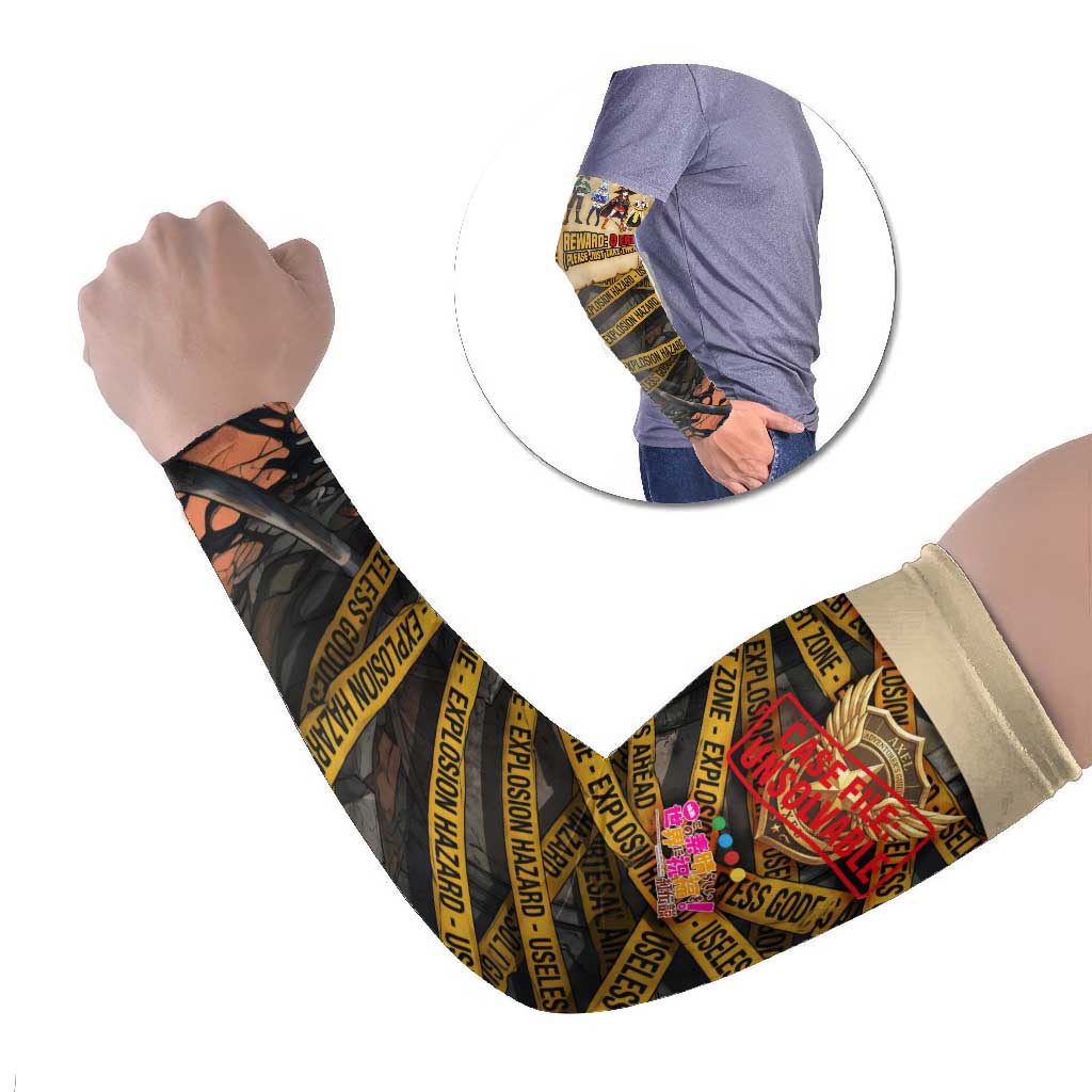 Axel’s Disasters Case File Arm Sleeves Comic Poster Parody Style