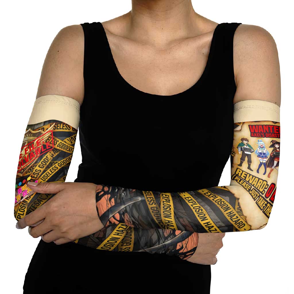 Axel’s Disasters Case File Arm Sleeves Comic Poster Parody Style
