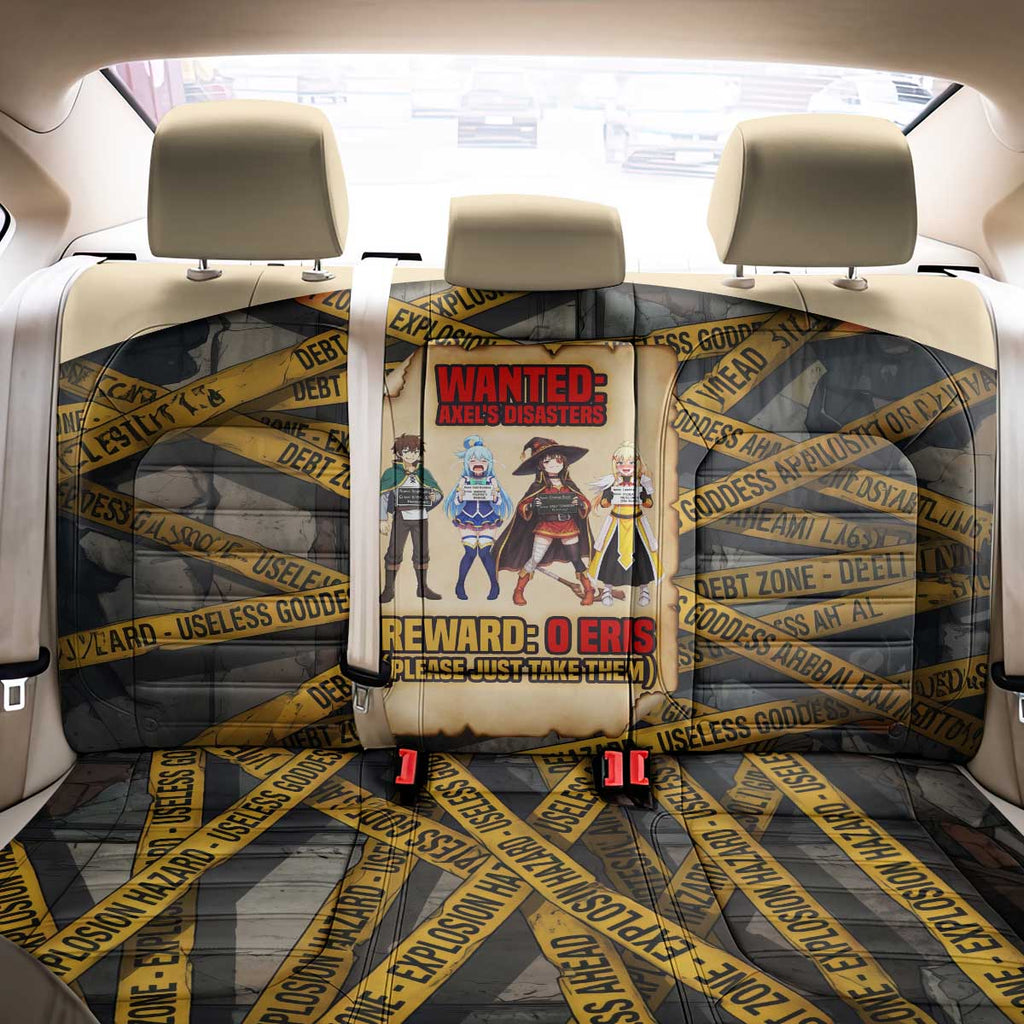 Axel’s Disasters Case File Back Car Seat Cover Comic Poster Parody Style