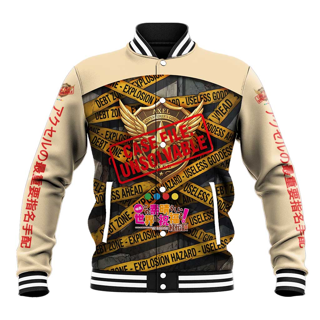 Axel’s Disasters Case File Baseball Jacket Comic Poster Parody Style