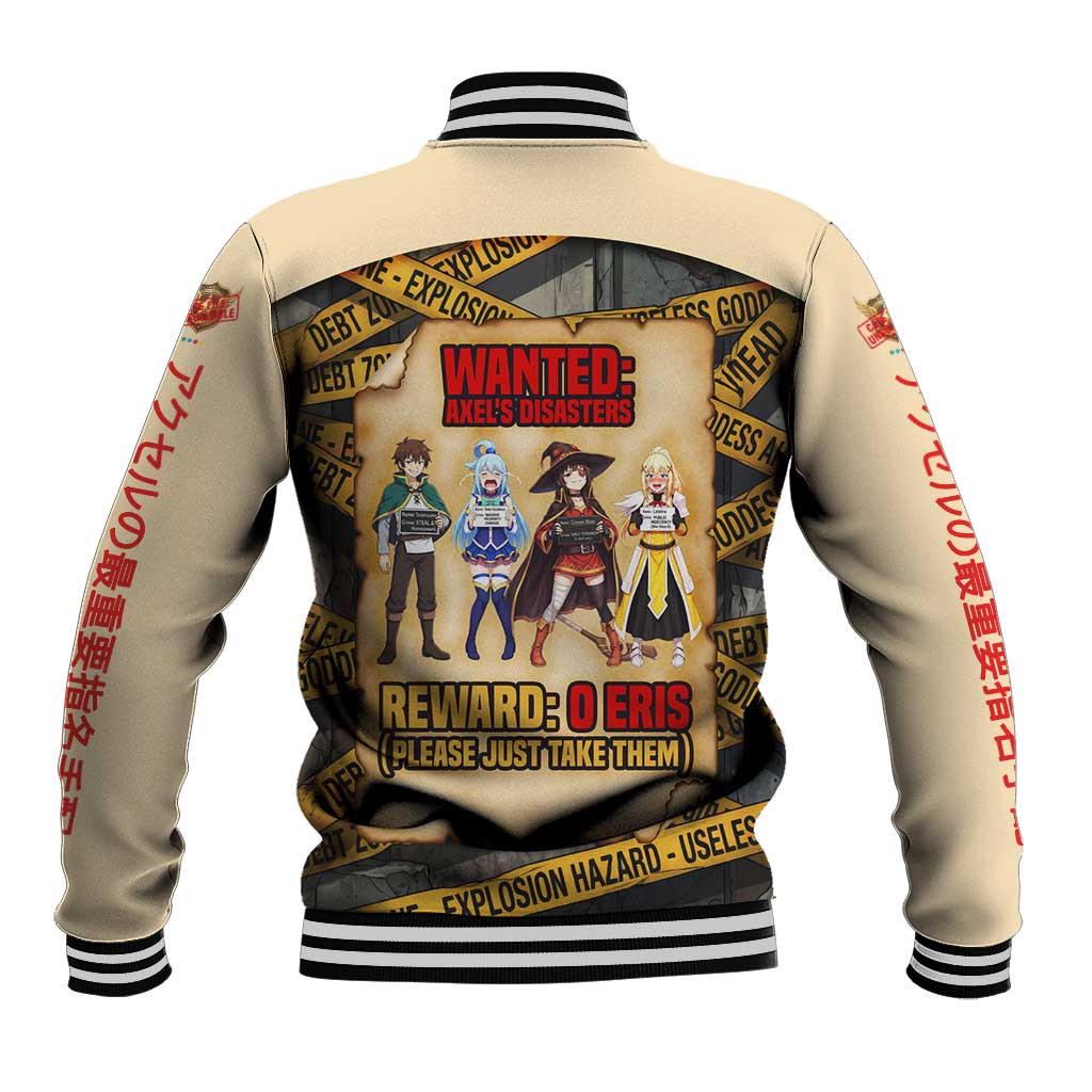 Axel’s Disasters Case File Baseball Jacket Comic Poster Parody Style