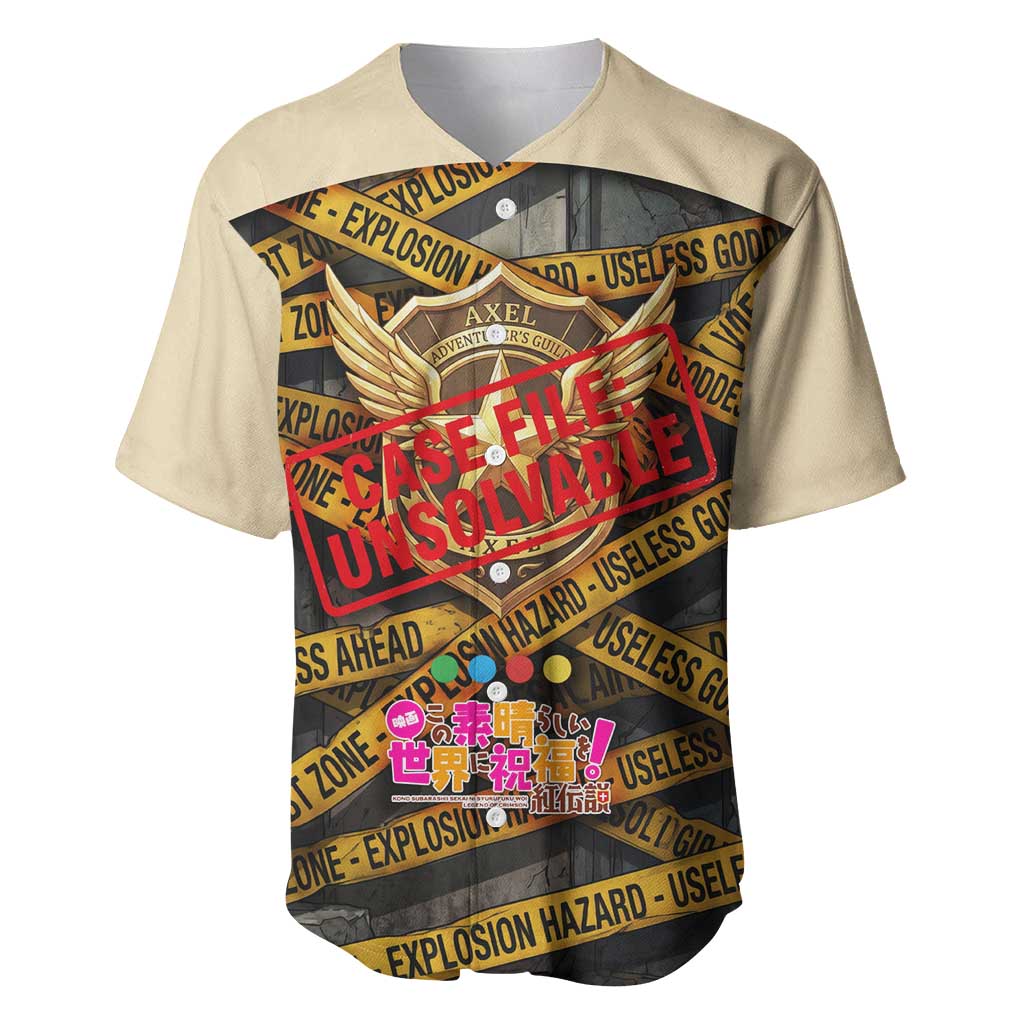 Axel’s Disasters Case File Baseball Jersey Comic Poster Parody Style