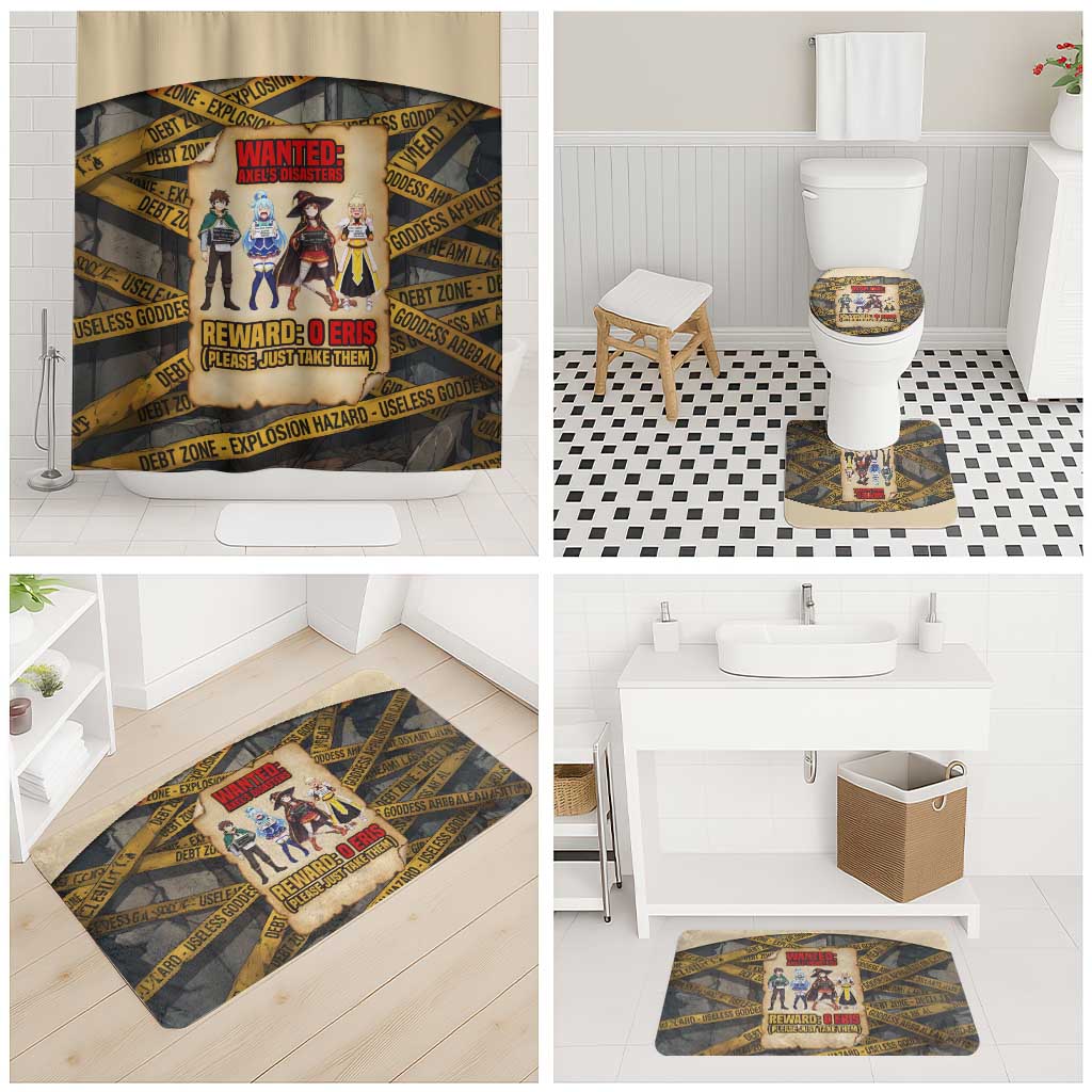 Axel’s Disasters Case File Bathroom Set Comic Poster Parody Style