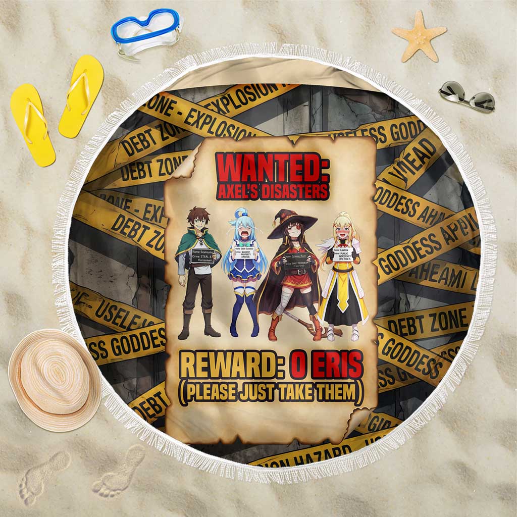 Axel’s Disasters Case File Beach Blanket Comic Poster Parody Style