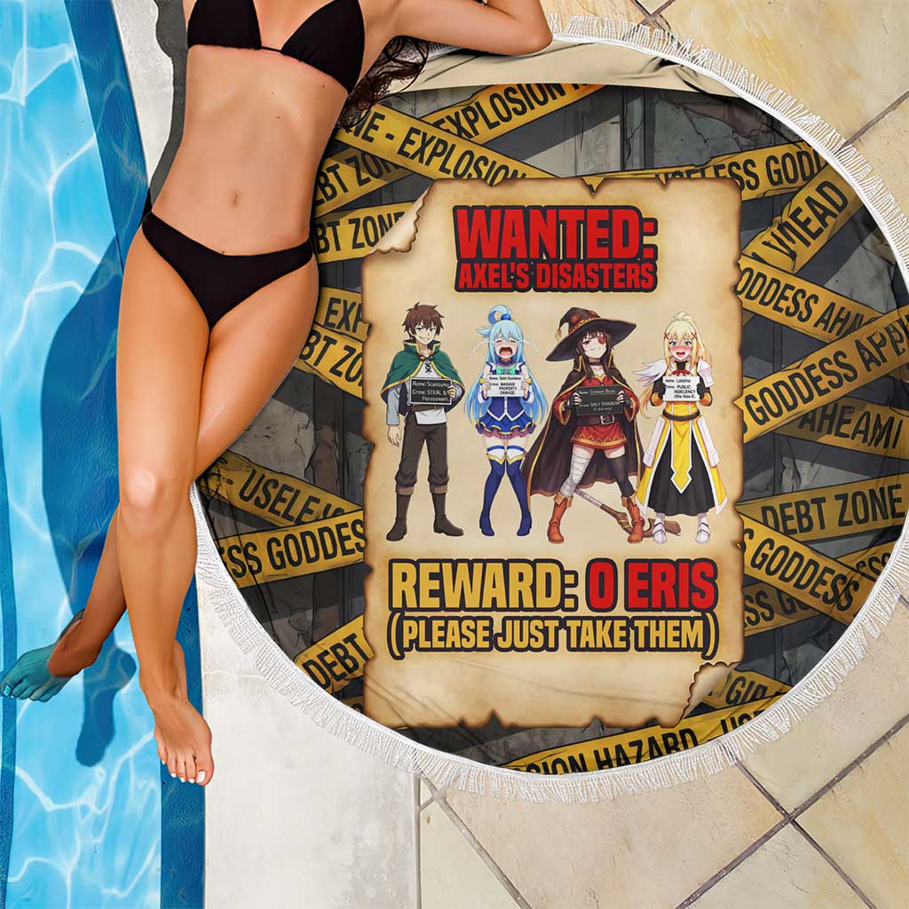 Axel’s Disasters Case File Beach Blanket Comic Poster Parody Style