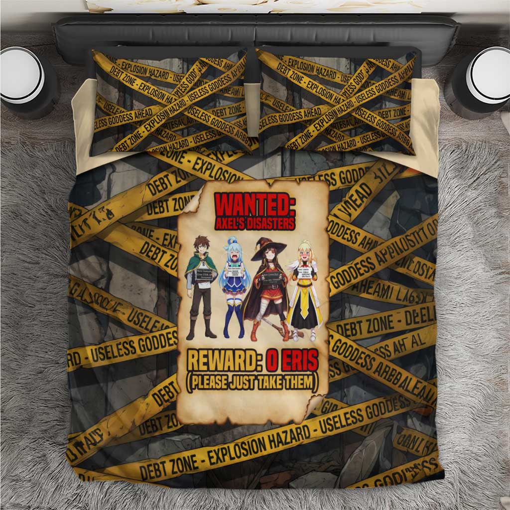Axel’s Disasters Case File Bedding Set Comic Poster Parody Style