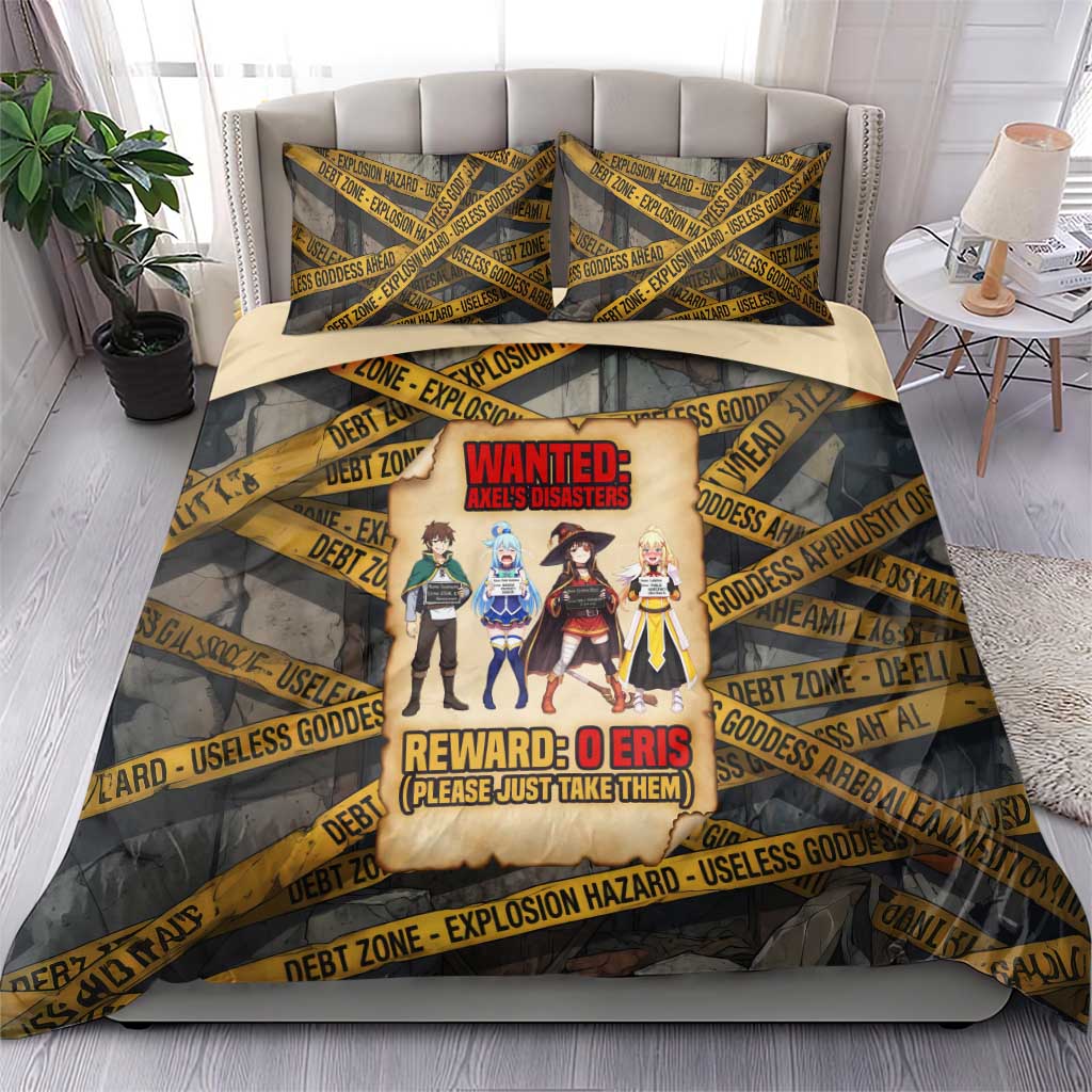 Axel’s Disasters Case File Bedding Set Comic Poster Parody Style