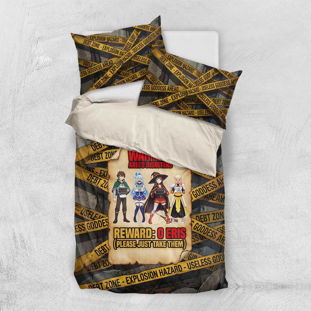 Axel’s Disasters Case File Bedding Set Comic Poster Parody Style
