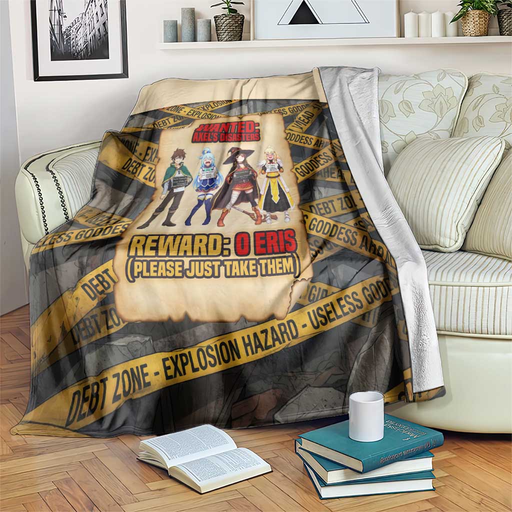 Axel’s Disasters Case File Blanket Comic Poster Parody Style