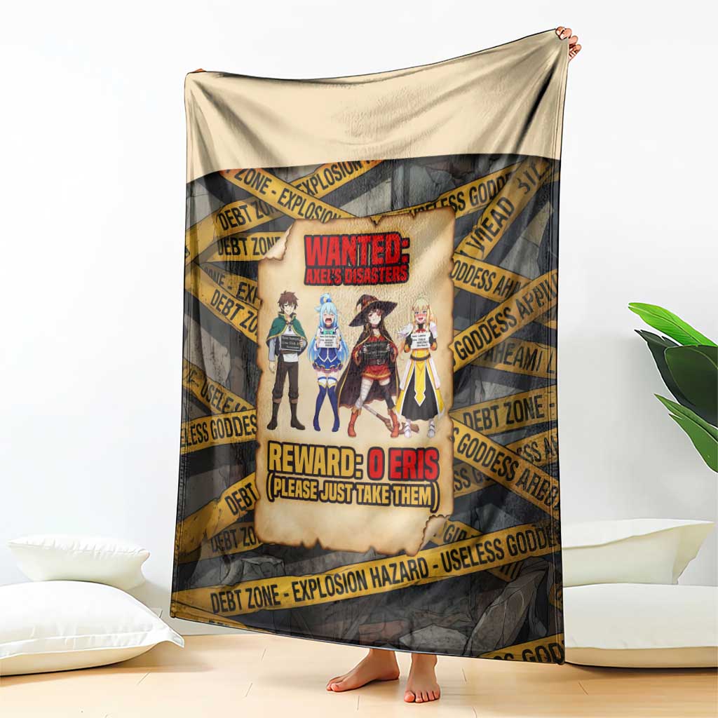 Axel’s Disasters Case File Blanket Comic Poster Parody Style