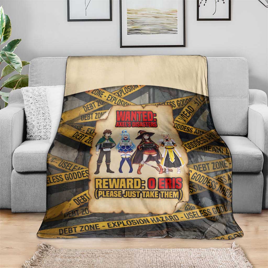 Axel’s Disasters Case File Blanket Comic Poster Parody Style