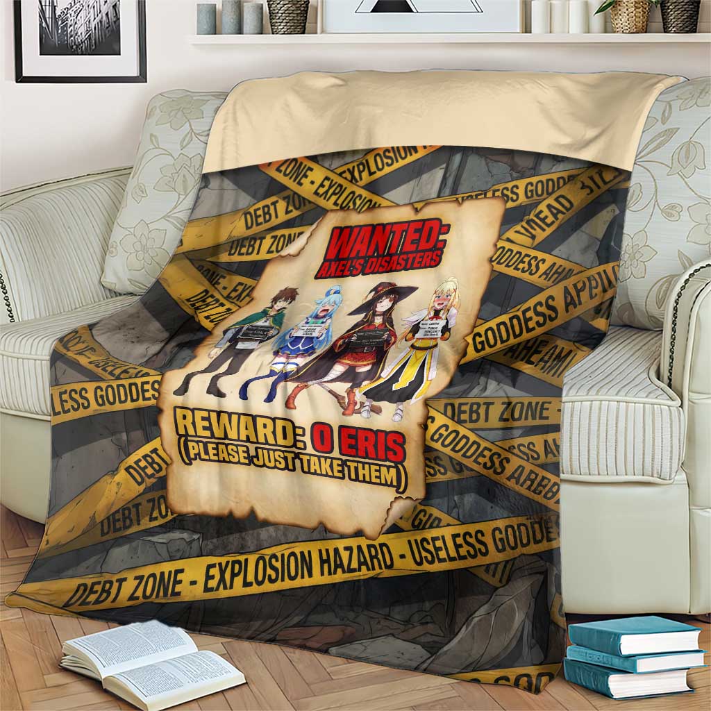 Axel’s Disasters Case File Blanket Comic Poster Parody Style