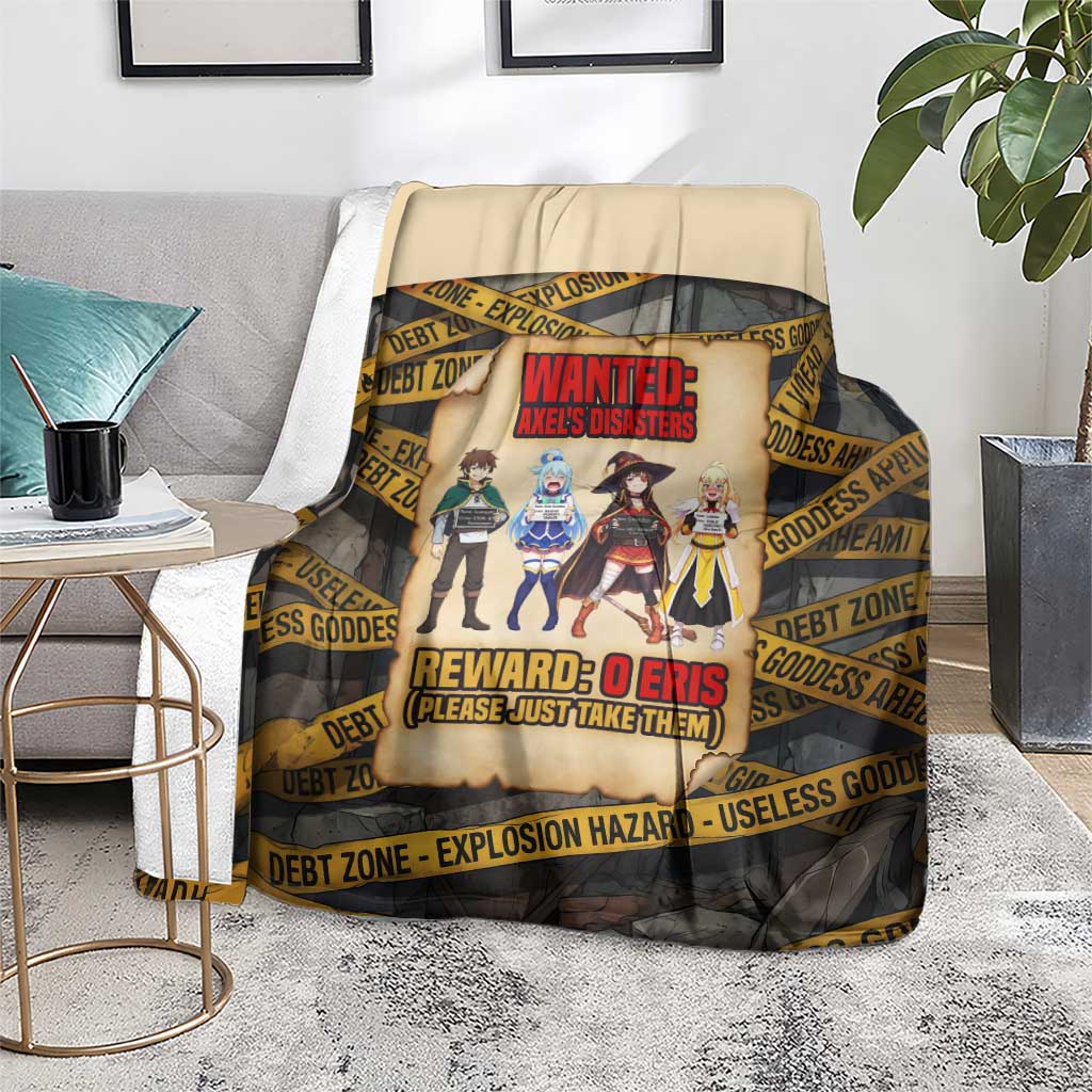 Axel’s Disasters Case File Blanket Comic Poster Parody Style