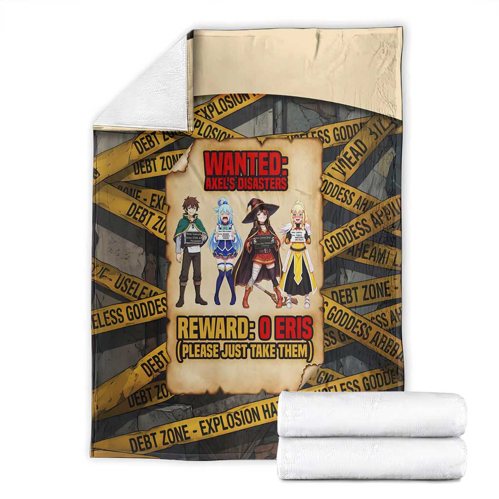 Axel’s Disasters Case File Blanket Comic Poster Parody Style