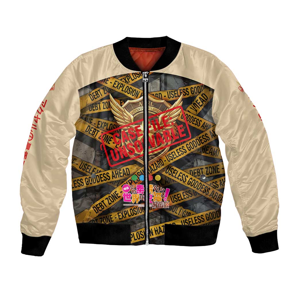 Axel’s Disasters Case File Bomber Jacket Comic Poster Parody Style