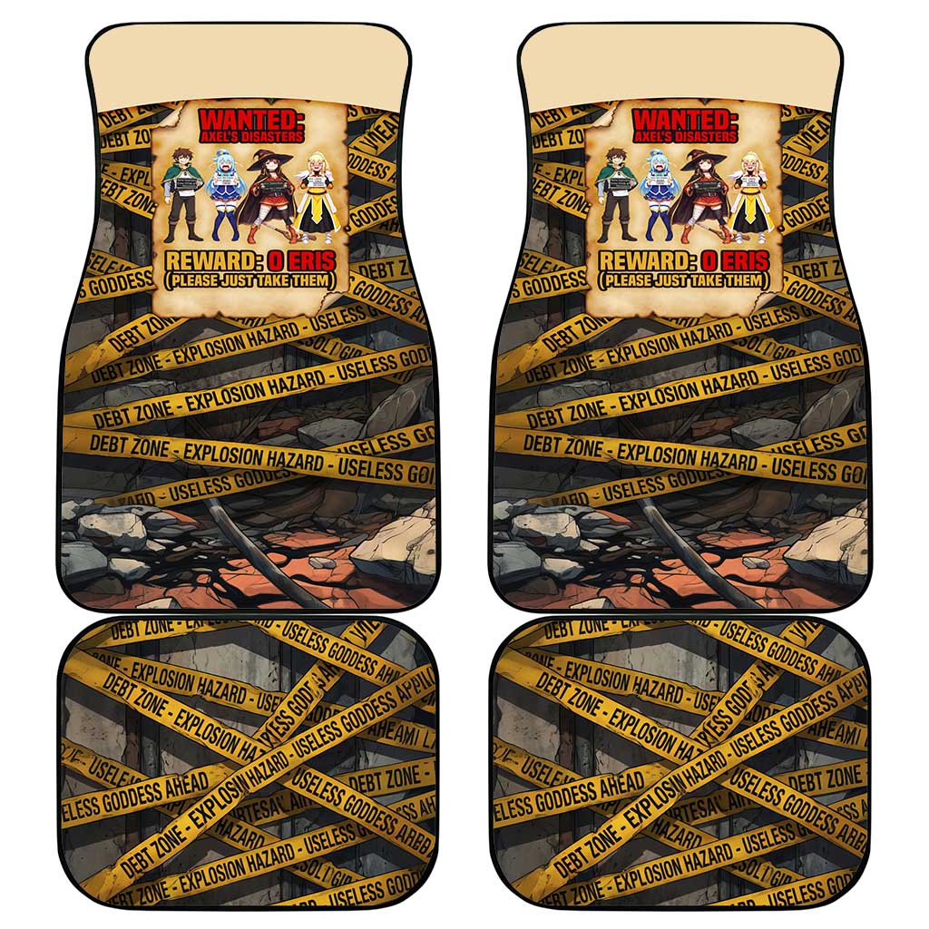 Axel’s Disasters Case File Car Mats Comic Poster Parody Style