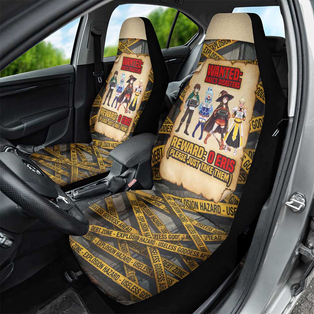 Axel’s Disasters Case File Car Seat Cover Comic Poster Parody Style