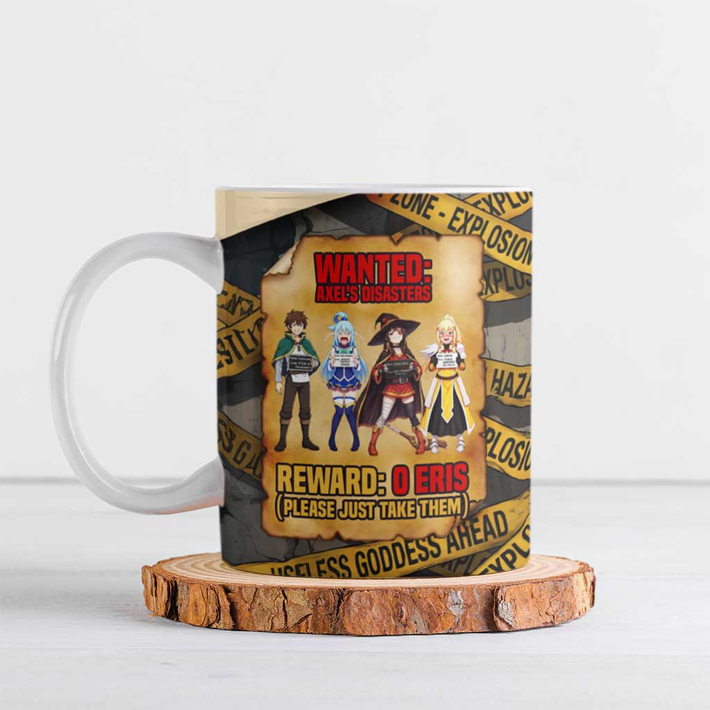 Axel’s Disasters Case File Ceramic Mug Comic Poster Parody Style