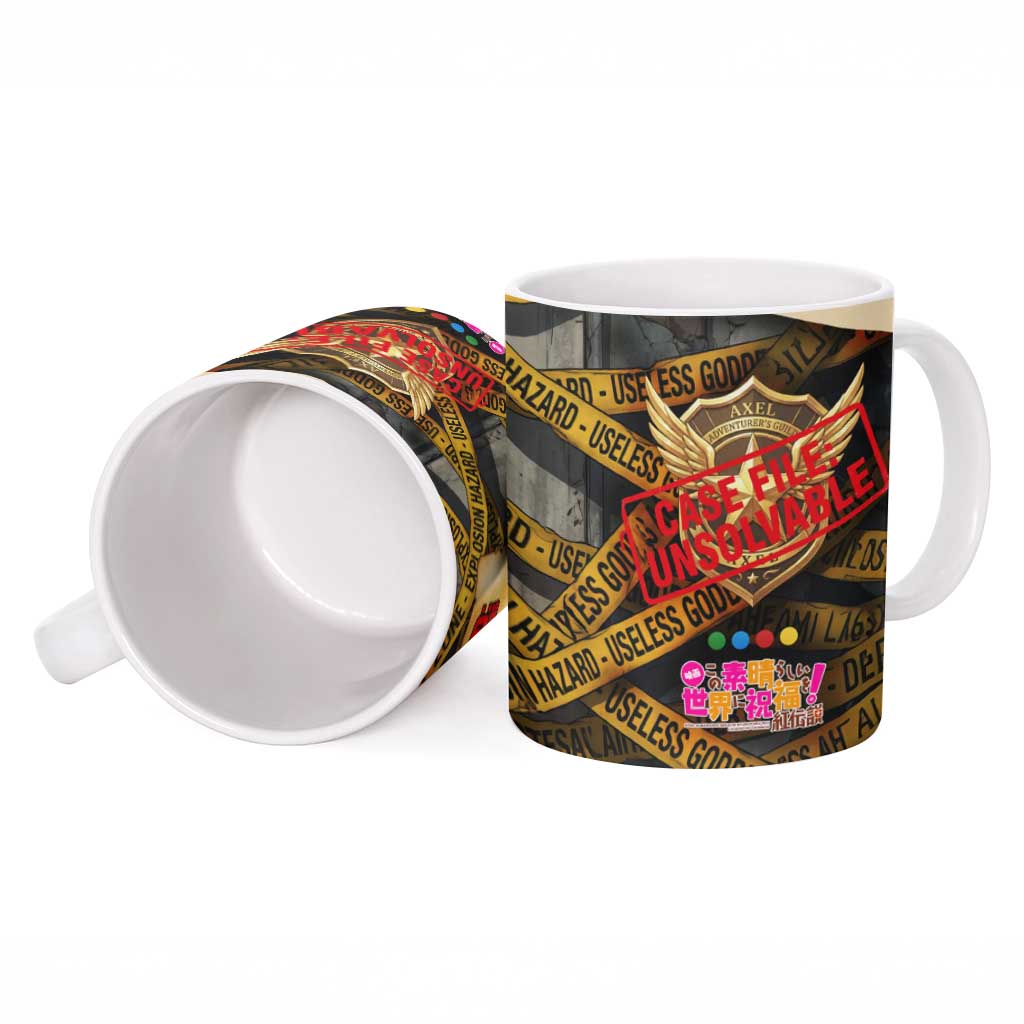 Axel’s Disasters Case File Ceramic Mug Comic Poster Parody Style