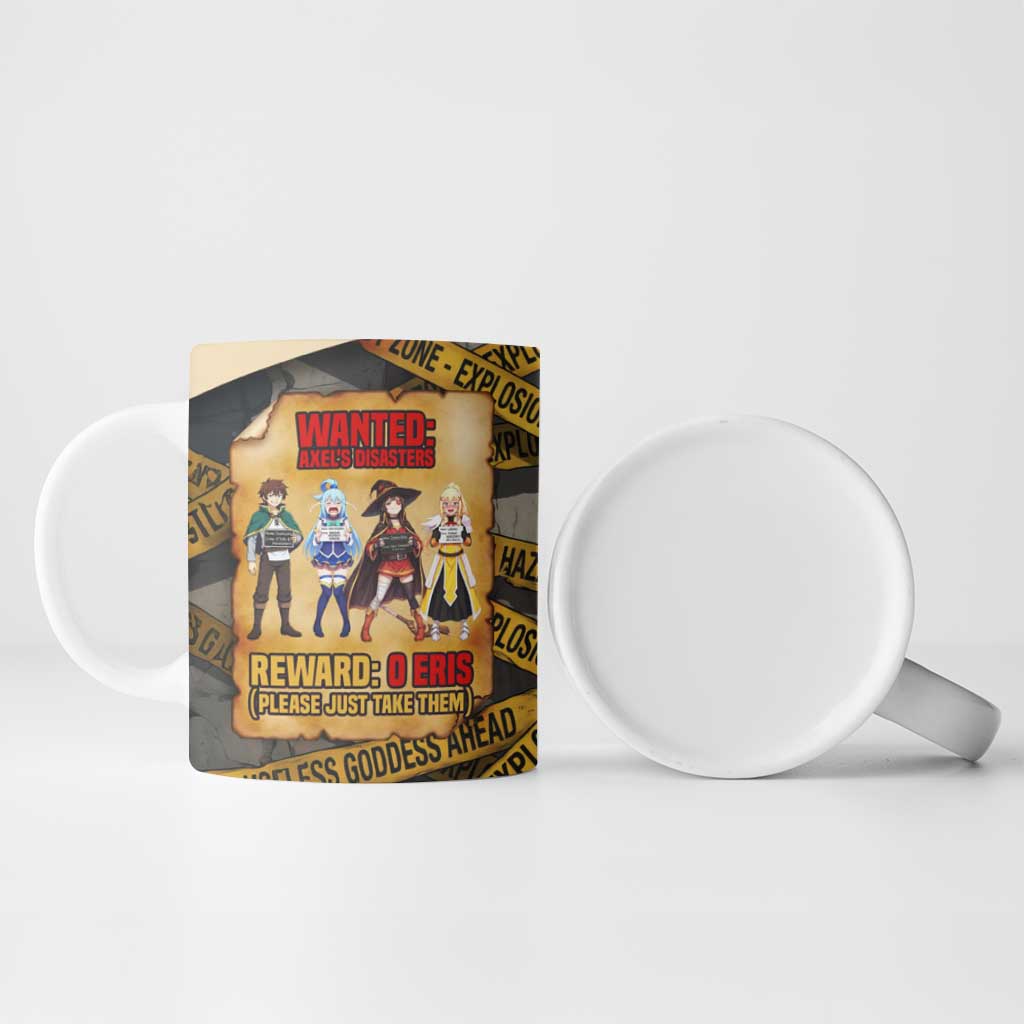 Axel’s Disasters Case File Ceramic Mug Comic Poster Parody Style