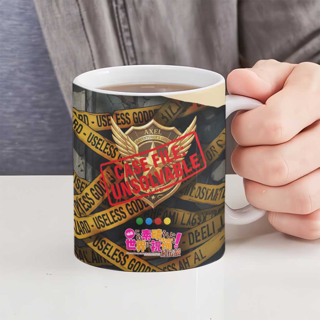 Axel’s Disasters Case File Ceramic Mug Comic Poster Parody Style