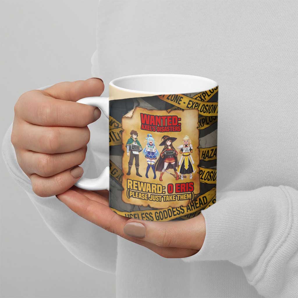 Axel’s Disasters Case File Ceramic Mug Comic Poster Parody Style