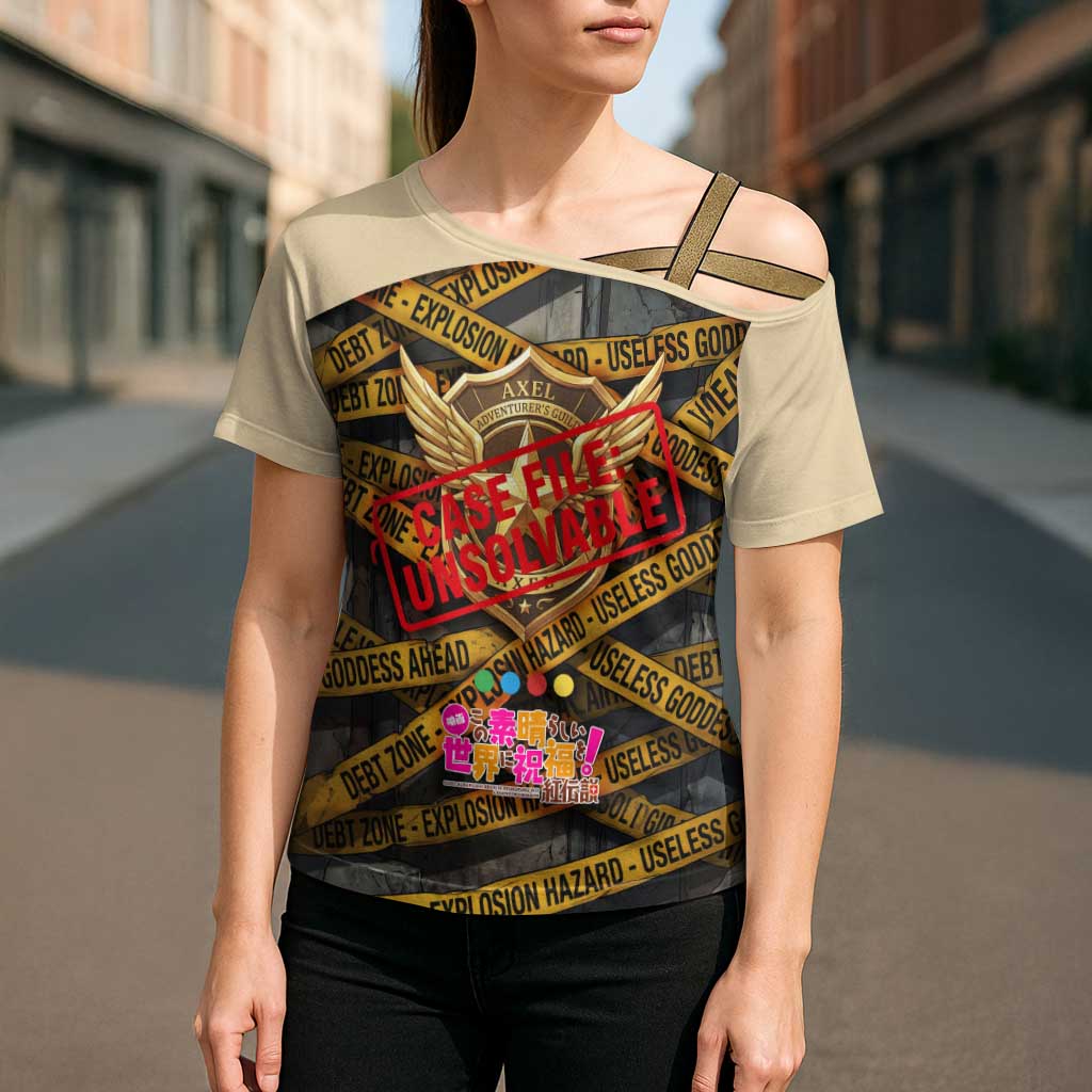 Axel’s Disasters Case File Cross Shoulder Shirt Comic Poster Parody Style