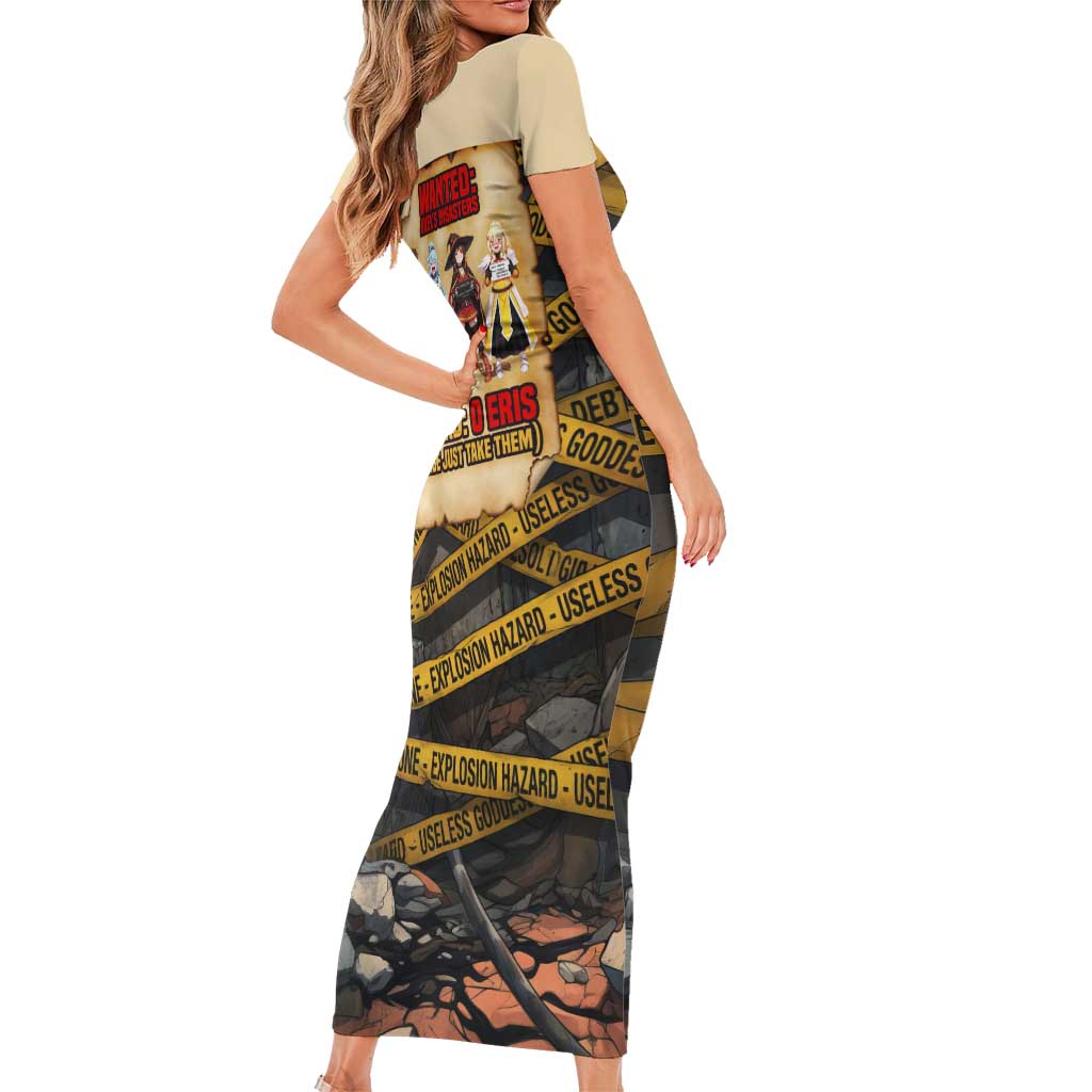 Axel’s Disasters Case File Family Matching Short Sleeve Bodycon Dress and Hawaiian Shirt Comic Poster Parody Style