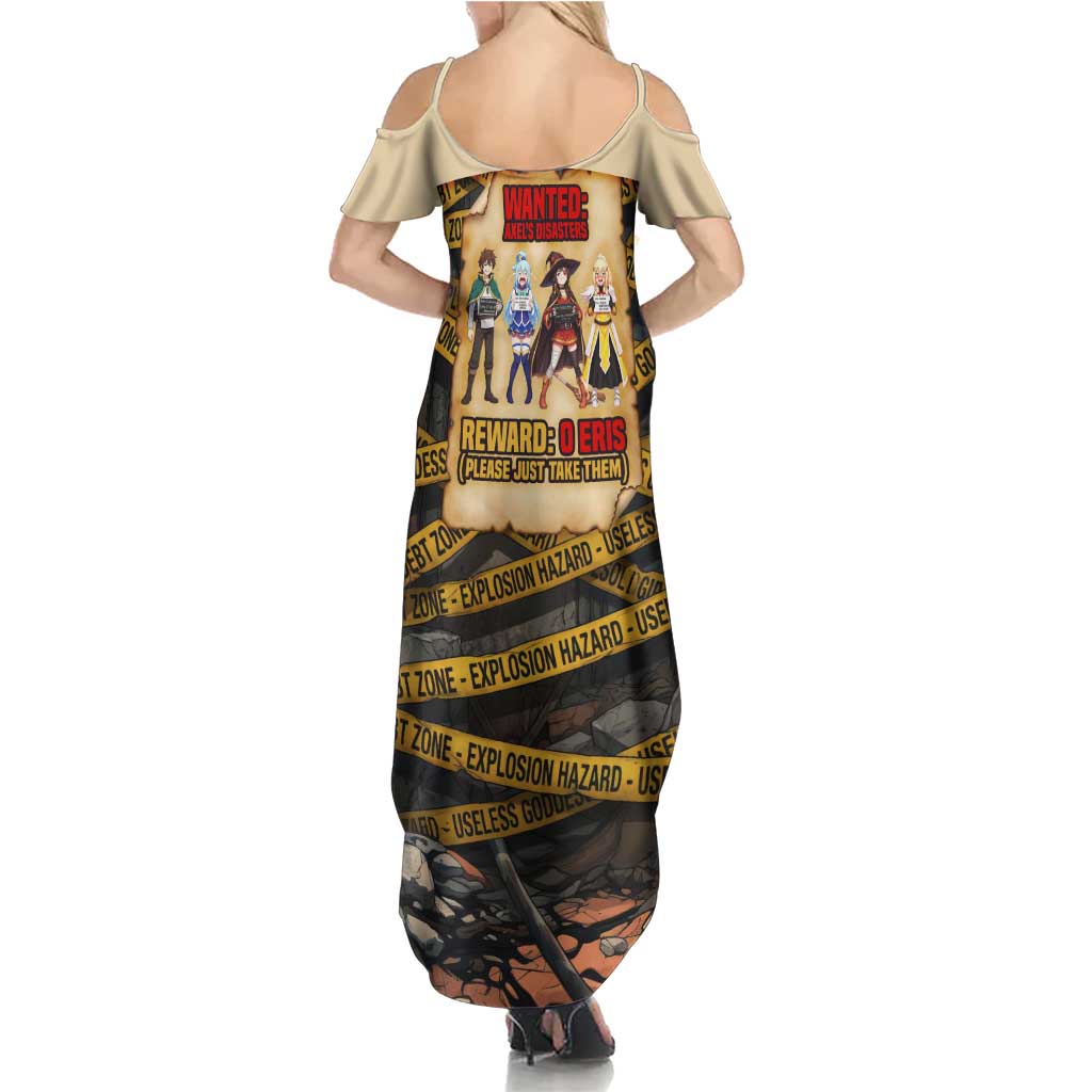 Axel’s Disasters Case File Family Matching Summer Maxi Dress and Hawaiian Shirt Comic Poster Parody Style