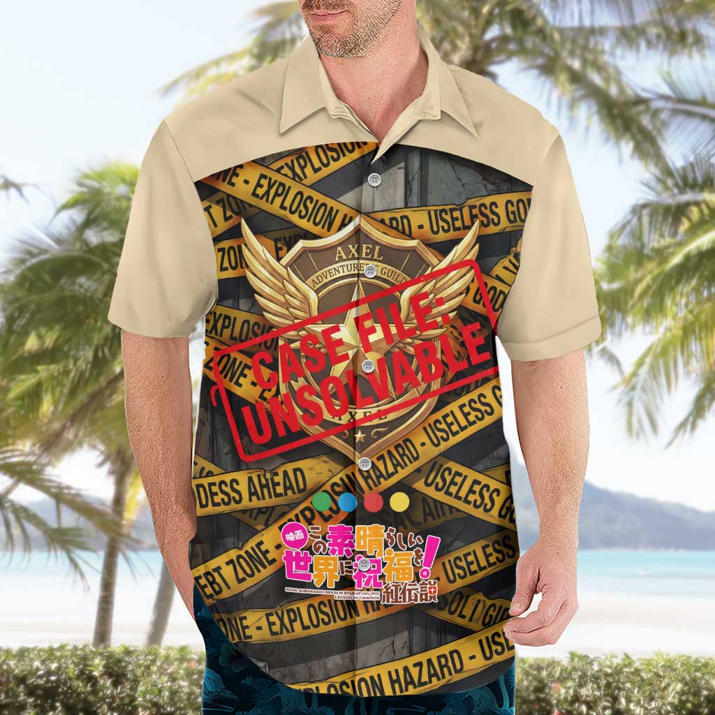 Axel’s Disasters Case File Hawaiian Shirt Comic Poster Parody Style