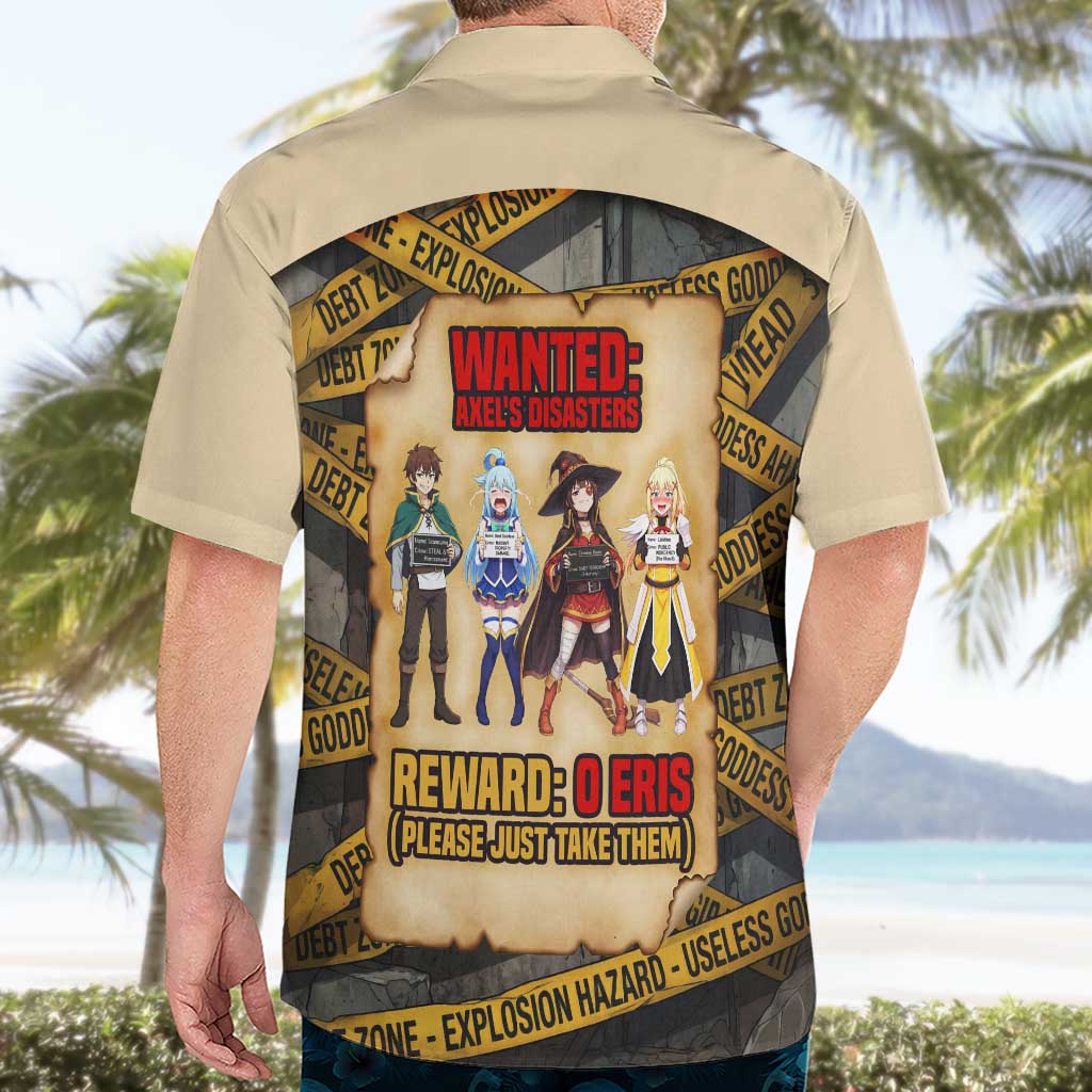 Axel’s Disasters Case File Hawaiian Shirt Comic Poster Parody Style